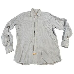 LOT of 2 Gitman Bros Vintage USA Ultra‎ Fin Pin Point Oxford 16.5 36 Blue 80x80